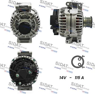 Fispa A12BH0140A2 - Генератор autospares.lv