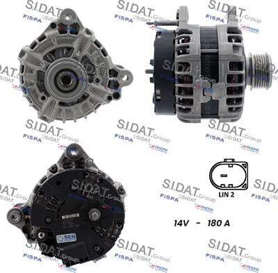 Fispa A12BH0187 - Генератор autospares.lv