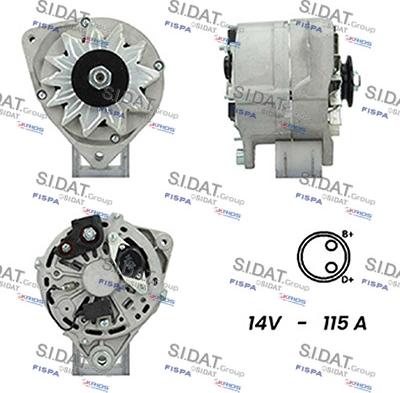 Fispa A12BH0732A2 - Генератор autospares.lv