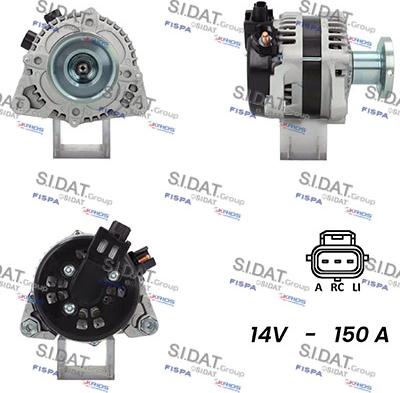 Fispa A12DE0153A2 - Генератор autospares.lv