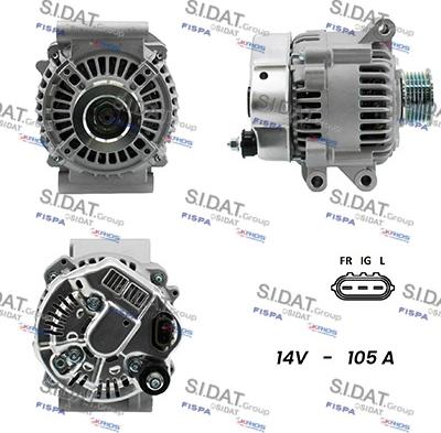 Fispa A12DE0133A2 - Генератор autospares.lv