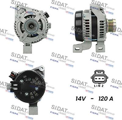 Fispa A12DE1050A2 - Генератор autospares.lv