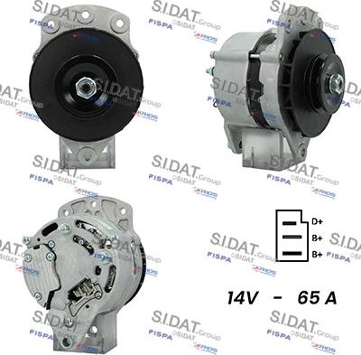 Fispa A12LU0618A2 - Генератор autospares.lv