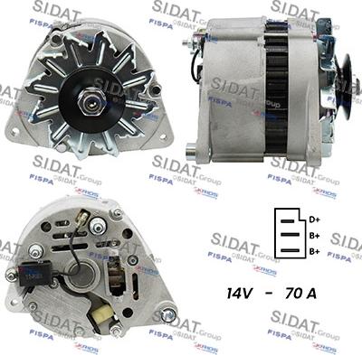 Fispa A12LU0027A2 - Генератор autospares.lv