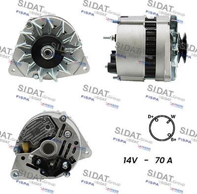 Fispa A12LU0149A2 - Генератор autospares.lv