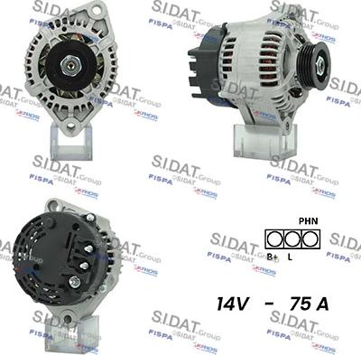 Fispa A12MA0275A2 - Генератор autospares.lv