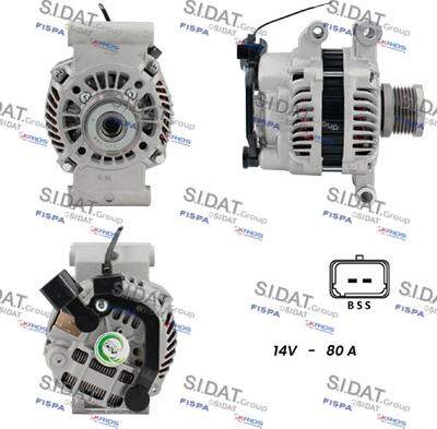 Fispa A12MH1205A2 - Генератор autospares.lv