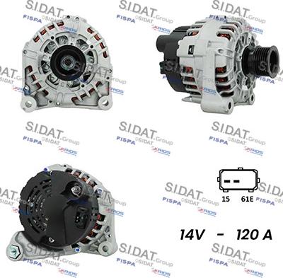 Fispa A12VA0505A2 - Генератор autospares.lv