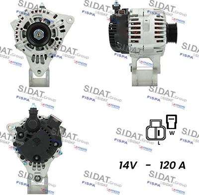 Fispa A12VA0662A2 - Генератор autospares.lv