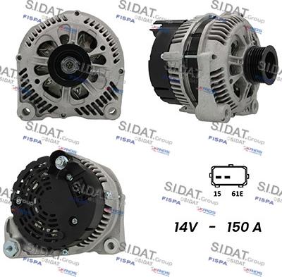 Fispa A12VA0136A2 - Генератор autospares.lv