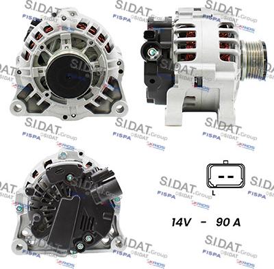 Fispa A12VA0391A2 - Генератор autospares.lv