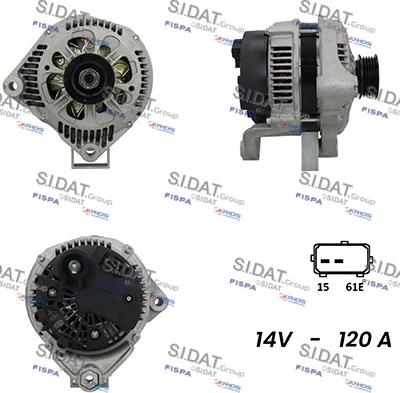 Fispa A12VA0333A2 - Генератор autospares.lv