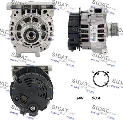 Fispa A12VA0271 - Генератор autospares.lv