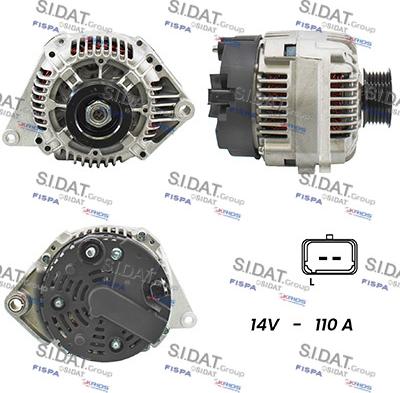 Fispa A12VA1014A2 - Генератор autospares.lv