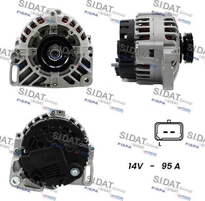 Fispa A12VA1015A2 - Генератор autospares.lv