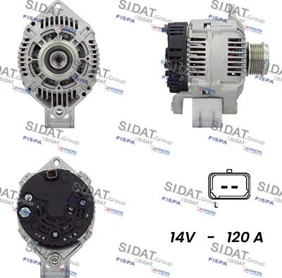 Fispa A12VA1023A2 - Генератор autospares.lv