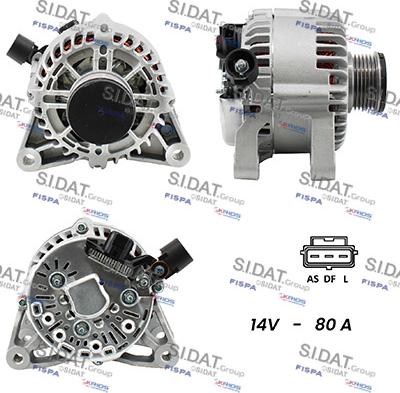 Fispa A12VS0021A2 - Генератор autospares.lv