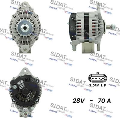 Fispa A24DR0075 - Генератор autospares.lv