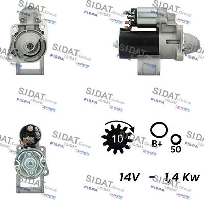 Fispa S12BH0694A2 - Стартер autospares.lv