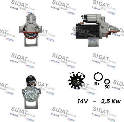 Fispa S12BH0698A2 - Стартер autospares.lv