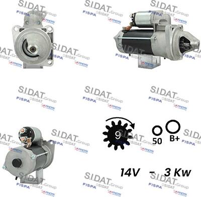 Fispa S12BH0662A2 - Стартер autospares.lv