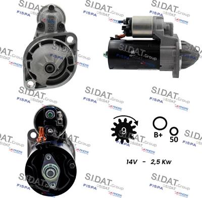 Fispa S12BH0888 - Стартер autospares.lv