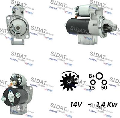 Fispa S12BH0341A2 - Стартер autospares.lv