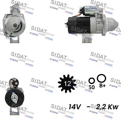 Fispa S12BH0343A2 - Стартер autospares.lv