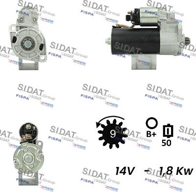 Fispa S12BH0255A2 - Стартер autospares.lv