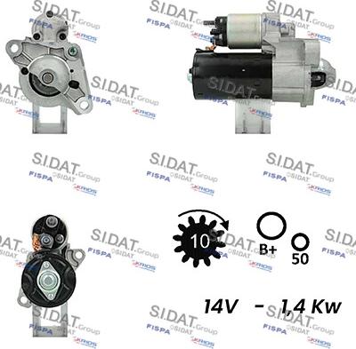 Fispa S12BH0742A2 - Стартер autospares.lv