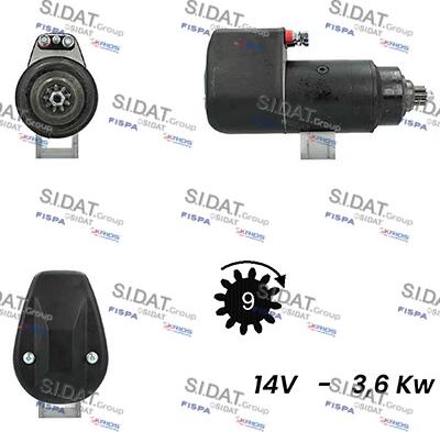 Fispa S12BH0777A2 - Стартер autospares.lv