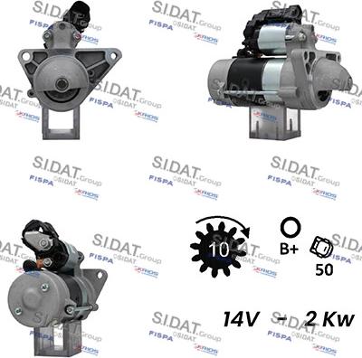 Fispa S12DE0590A2 - Стартер autospares.lv