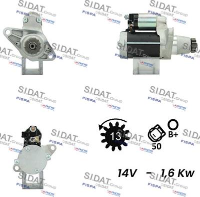 Fispa S12DE0584A2 - Стартер autospares.lv