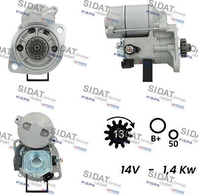 Fispa S12DE0398A2 - Стартер autospares.lv