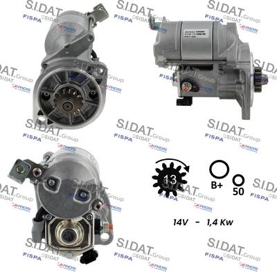 Fispa S12DE0398 - Стартер autospares.lv