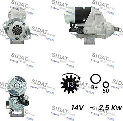 Fispa S12DE0356A2 - Стартер autospares.lv