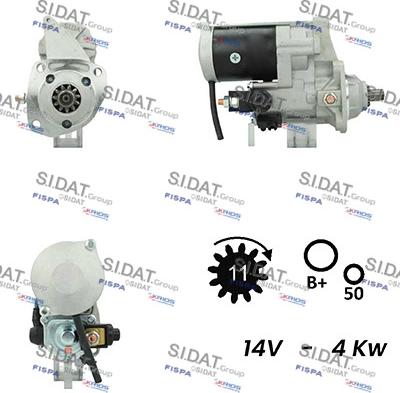 Fispa S12DE0374A2 - Стартер autospares.lv