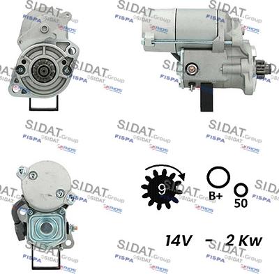 Fispa S12DE0296A2 - Стартер autospares.lv