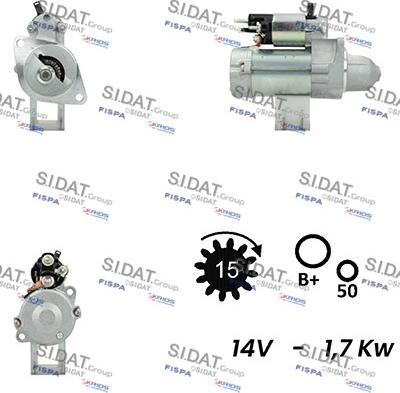 Fispa S12DE0207A2 - Стартер autospares.lv