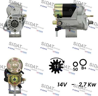 Fispa S12DE0228A2 - Стартер autospares.lv