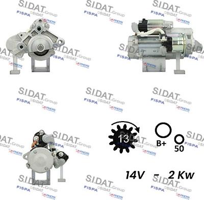 Fispa S12DE0700A2 - Стартер autospares.lv