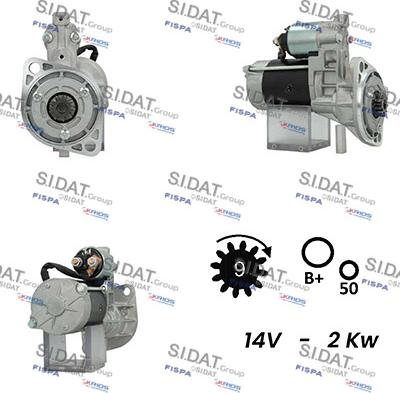 Fispa S12HT0510A2 - Стартер autospares.lv