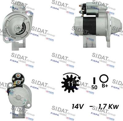 Fispa S12HT0105A2 - Стартер autospares.lv