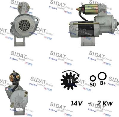 Fispa S12MH0410A2 - Стартер autospares.lv