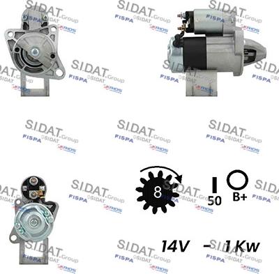 Fispa S12MH0543A2 - Стартер autospares.lv