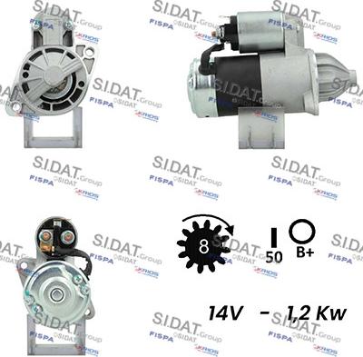 Fispa S12MH0547A2 - Стартер autospares.lv