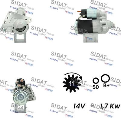 Fispa S12MH0014A2 - Стартер autospares.lv