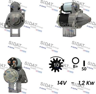 Fispa S12MH0346A2 - Стартер autospares.lv