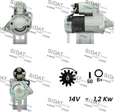 Fispa S12MH0335A2 - Стартер autospares.lv