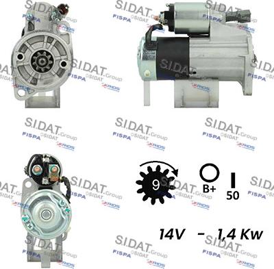 Fispa S12MH0332A2 - Стартер autospares.lv